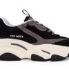 gynaikeio sneaker steve madden possesion e black smoke