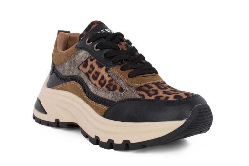 gynaikeio sneaker seven 243 leopar 2