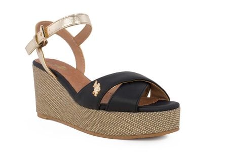 gynaikeia platforma u.s.polo alyssa027 blk lgo01 2