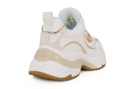 gynaikeio sneaker buffalo senta glam white silver 3